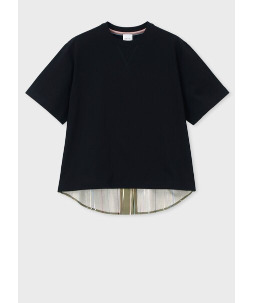 ウィメンズ "Signature Pinstripe" コンビTシャツ
