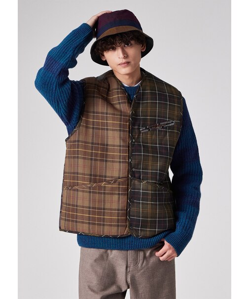 "Paul Smith Loves Barbour" タータンチェックベスト