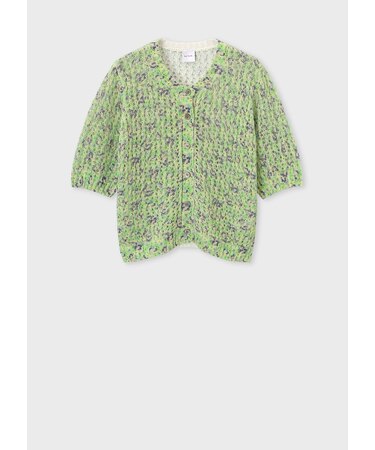 ウィメンズ "Garden Floral" 半袖カーディガン