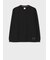 "Cropped Logo" モックネック長袖Tシャツ