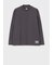 "Cropped Logo" モックネック長袖Tシャツ