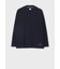 "Cropped Logo" モックネック長袖Tシャツ