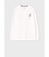 "Flower Embroidery" 長袖Tシャツ