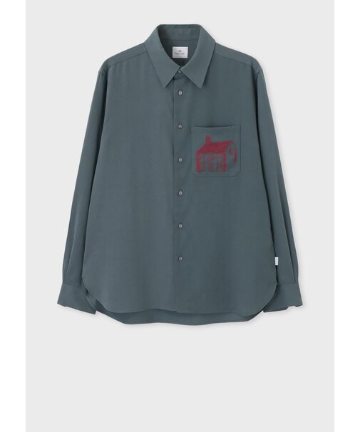 "Pub Embroidery" シャツ