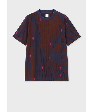 Crumpled Polka プリントTシャツ