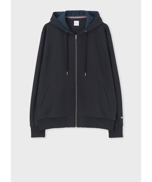 "Signature Stripe Bar Sleeve" ジップアップパーカ