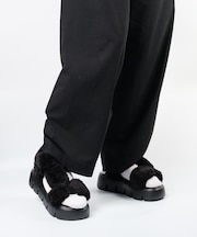 BONKERS-F ファー厚底サンダル