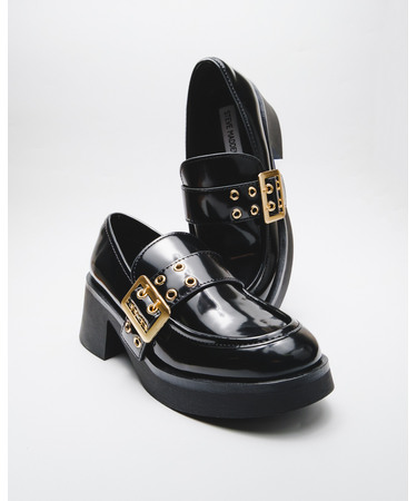 BRIDGETON ビッグバックルデザインローファー