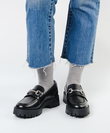 LANDO-CN ビット付き厚底ローファー