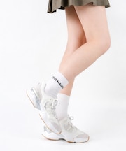 SKYBOX ボリュームソールメタリックラインスニーカー