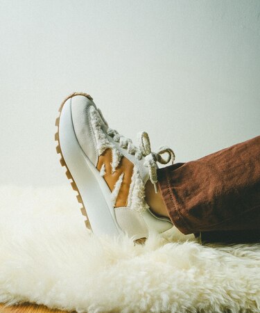 SUPERCAMPO-F スエードボア厚底スニーカー