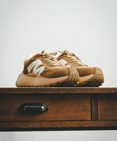 SUPERCAMPO-F スエードボア厚底スニーカー