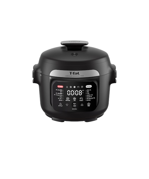 ラクラ・クッカー・プロ　自動調理鍋　　ブラック（圧力機能付き）