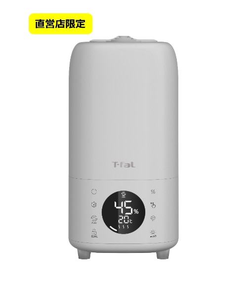 加熱超音波式加湿器 ｽﾁｰﾑ ｱﾝﾄ ﾞﾐｽﾄL ﾗｲﾄｸﾞﾚｰ 8.0L｜ティファール