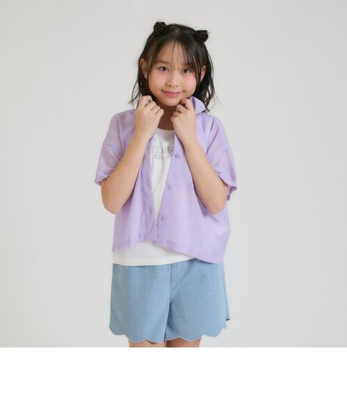 メル19034★新品 ピンクラテ★シアーTシャツコ－デセット 130 別注】シアーシャツ＋タンクセット｜ピンクラテの通販｜&mall（アンド