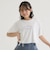 アソート柄レースアップ半袖Tシャツ