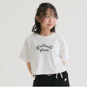 アソート柄レースアップ半袖Tシャツ