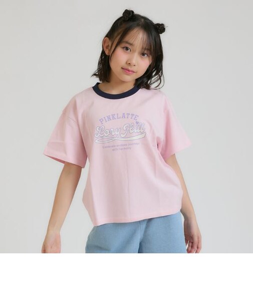 【別注】ロゴプリントリンガーTシャツ