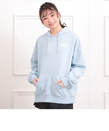 バック発泡プリントパーカー