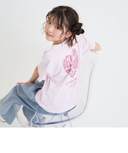 【デイリープライス】バックハートラメロゴ半袖Tシャツ