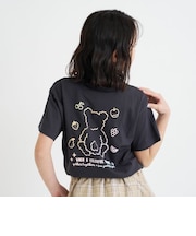 【デイリープライス】グラデくまちゃん半袖チュニックTシャツ