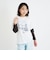 メッシュ袖切替ドッキングビッグTシャツ