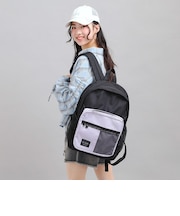 【容量約23L】バイカラーメッシュリュック