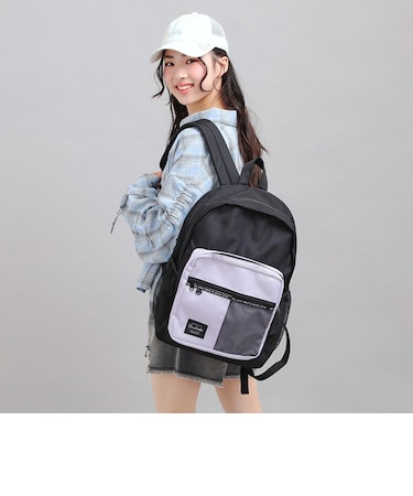 【容量約23L】バイカラーメッシュリュック