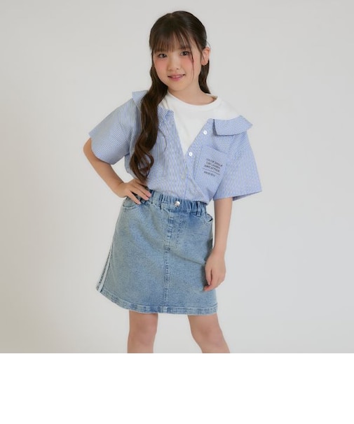 シャツドッキング半袖プルオーバー