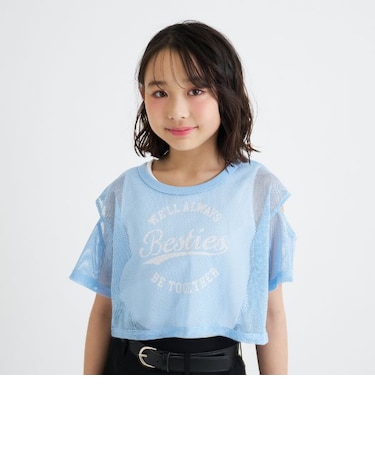 【セットアイテム】肩あきメッシュ半袖T＋タンクセット