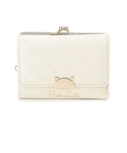 ハーフ猫がま口コンパクト財布