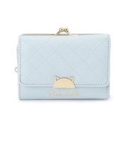 ハーフ猫がま口コンパクト財布