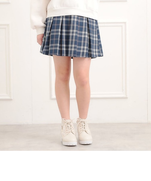 微起毛プリーツスカート