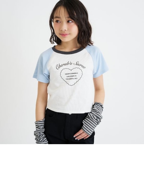 アームウォーマーつき半袖トップス