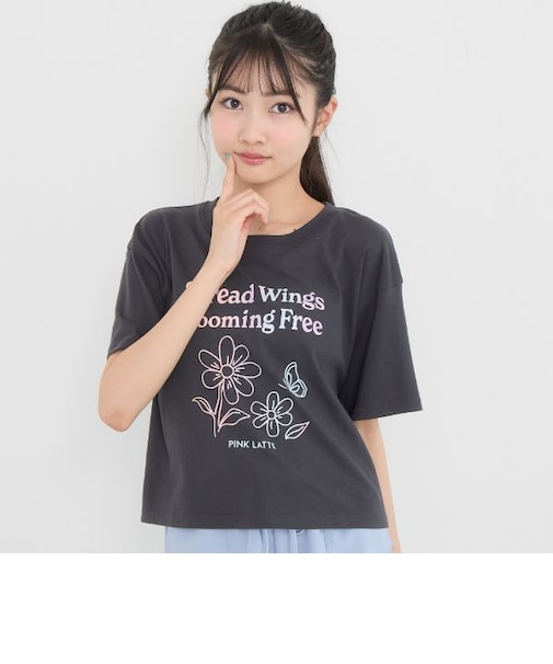 【別注】フラワーグラデプリントTシャツ