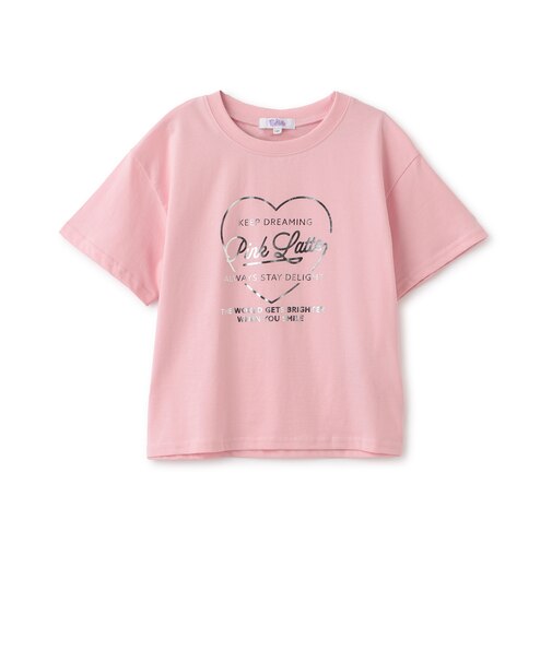【別注】ハートロゴ箔プリントTシャツ