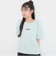 【別注】モチーフミニ刺しゅう半袖Tシャツ