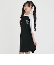 【別注】ラグラン半袖チュニックワンピース