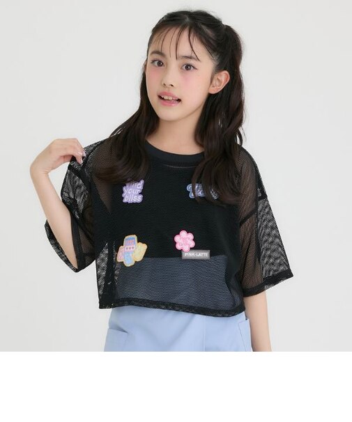 【接触冷感(インナーのみ）】ワッペンメッシュ半袖T＋タンクセット
