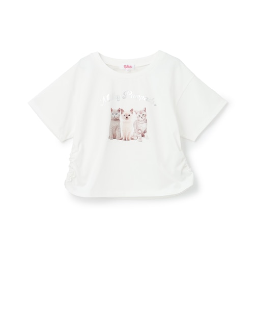 【接触冷感】ねこフォトドロスト半袖Tシャツ