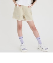 レタリング刺しゅうショートパンツ