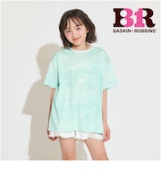 【サーティワン】【接触冷感】マーブル柄ビッグ半袖Tシャツ