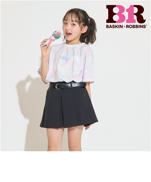 【サーティワン】【接触冷感】マーブル柄ビッグ半袖Tシャツ
