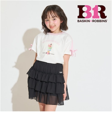 【サーティワン】【接触冷感】袖ラインリボン半袖Tシャツ