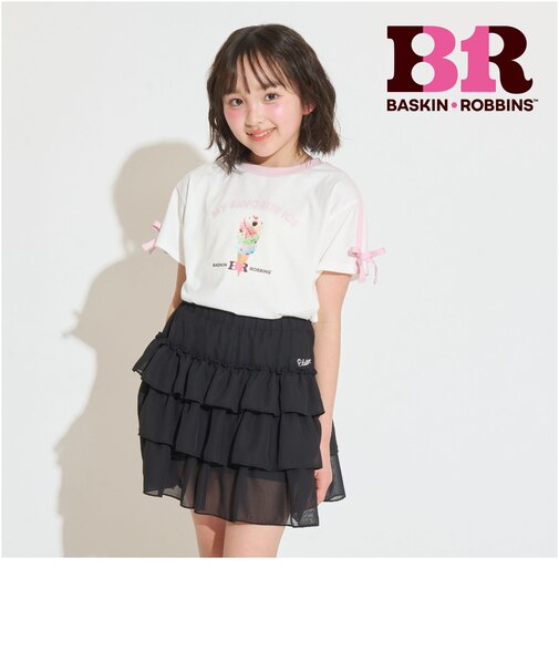 【サーティワン】【接触冷感】袖ラインリボン半袖Tシャツ