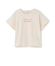 【綿100%】リボンフロッキー半袖T