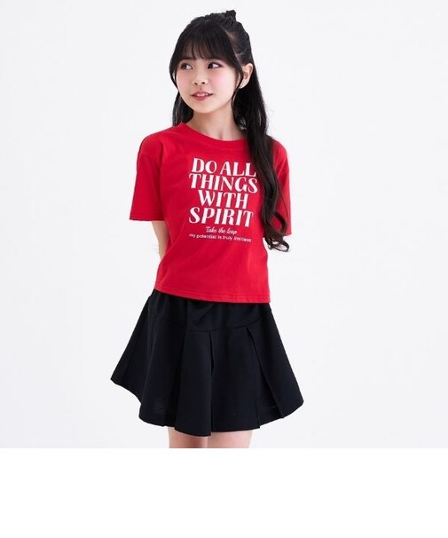 【3way/接触冷感】ロゴ半袖T＋プリーツスカートセットアップ