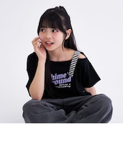 【接触冷感】アシンメトリー肩あき半袖T