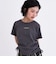 【接触冷感】ラインストーン脇ドロストTシャツ