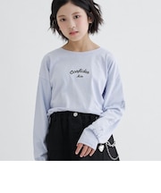 【綿100%】袖くまちゃんロンT